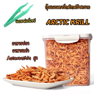MOMOSAN กุ้งแอนตาร์กติกฟรีซดราย Arctic Krill ขนมแมว อาหารเต่า อาหารปลา Astaxanthinสูง ทำให้ปลาและเต่าสีสวย ชัด