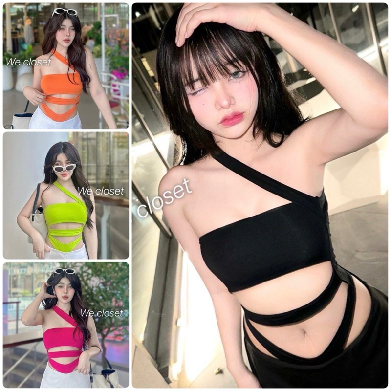 Looktoomshop #bs07 บอดี้สูทเกาะอก สายปาดไหล่ เป้าแป๊ะ แกะได้ เนื้อผ้าเรย่อน ขนาด อก 32”-36”