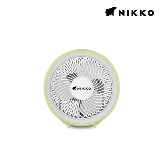 NIKKO พัดลมชาร์จไฟ พัดลมแขวนได้ พกพาง่าย ลมแรงเสียงเบา มีไฟในตัว ปรับได้ 3 ระดับ รุ่นขายดี