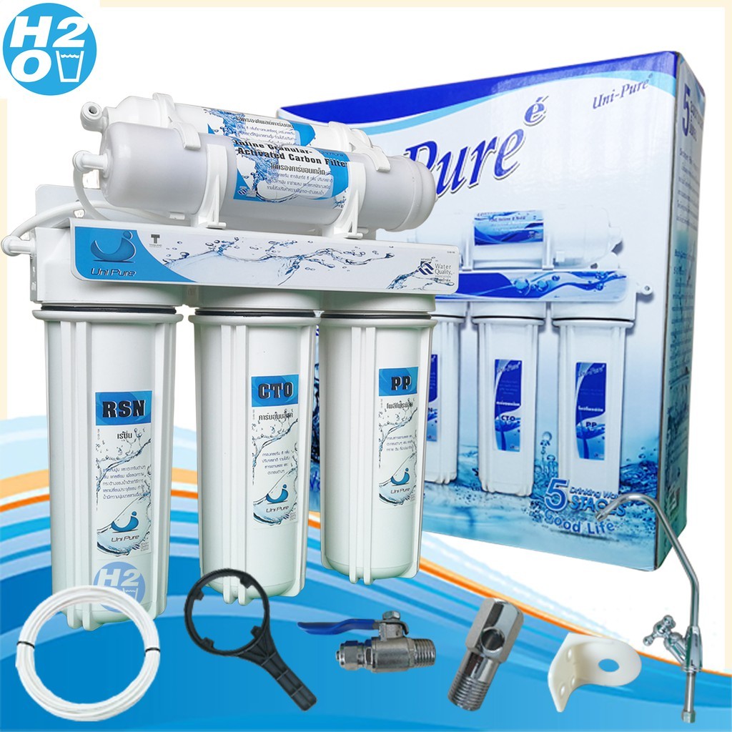 Acobi Treatton Unipure เครื่องกรองน้ำ 5 ขั้นตอน ฟรี ไส้กรองน้ำ PP อีก1ชิ้น ส่งในไทย คู่มือภาษาไทย  กรองน้ำได้มาตราฐาน