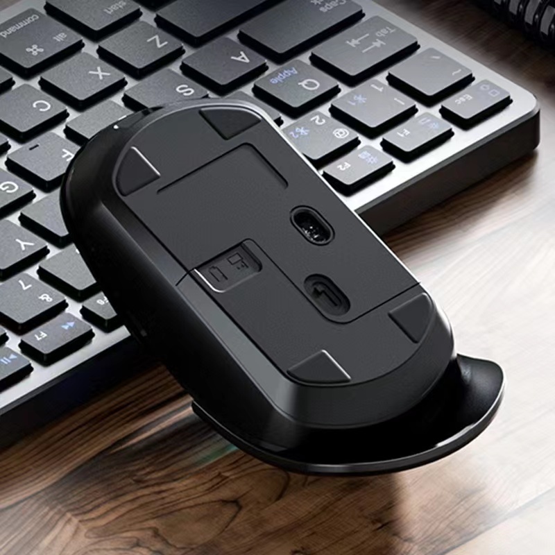 Acerเมาส์บลูทูธไร้สายของUSB ชาร์จได้สองโหมดเชื่อมต่อความเร็วออกแบบฝาครอบเลื่อนลดเสียงรบกวน