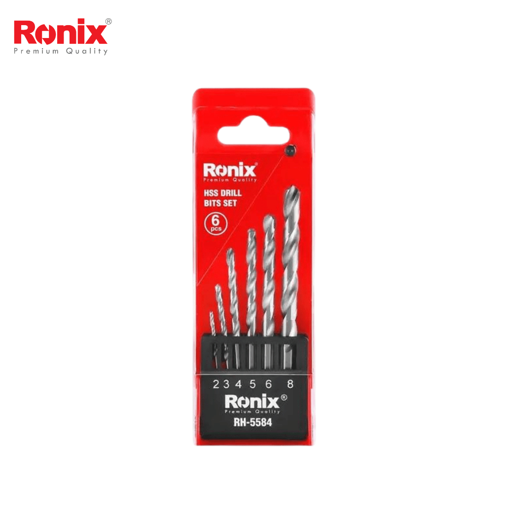 ดอกสว่านเจาะเหล็ก  ก้านกลม 6 ชิ้น HSS  รุ่น RH-5584
