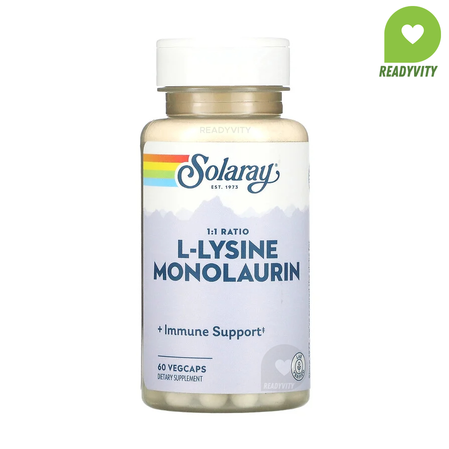 Solaray, L-Lysine Monolaurin 1:1 Ratio, 60 VegCaps