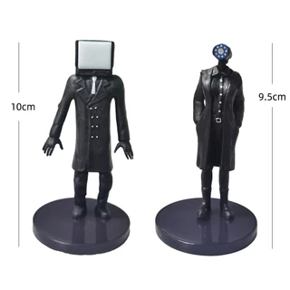 🔥ใหม่ พร้อมส่งในไทย ของเล่นโมเดลSkibidi Toilet Action Monitor Man 6-11.5cm ชุดละ5-16ชิ้น 6-13ชิ้น Cartoon Model MT