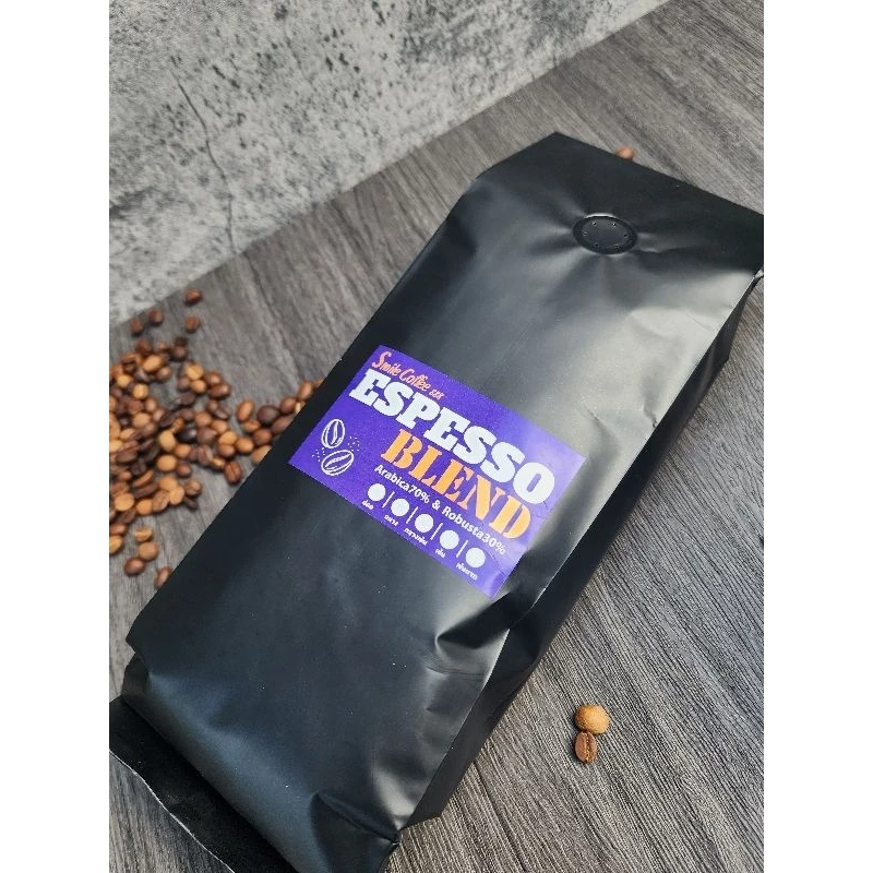 เมล็ดกาแฟเบลนด์ อาราบิก้า70%โรบัสต้า30% 500กรัม