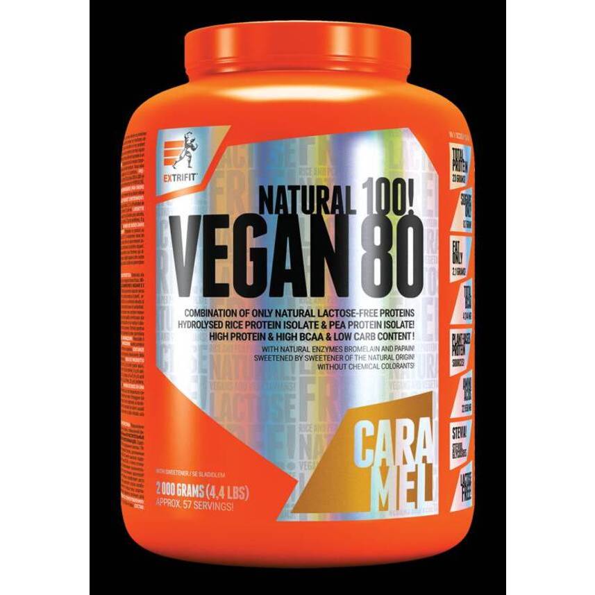 VEGAN 80 CARAMEL Flavor เวย์โปรตีนไอโซเลทจากพืช​ ราคา​ 1,599บาท​ วันหมดอายุปี2027