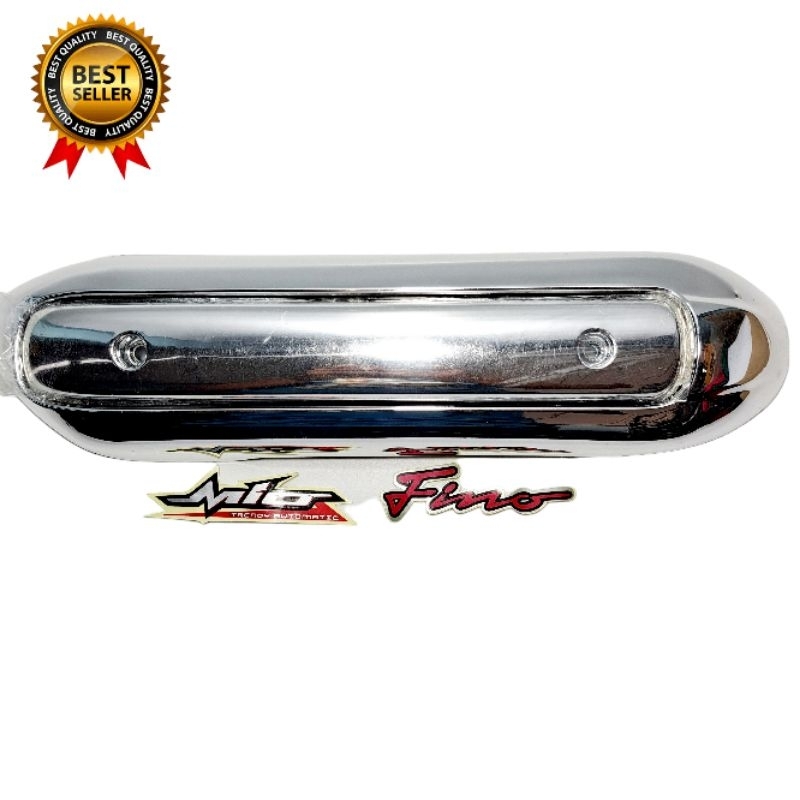 กันร้อนท่อ Mio Fino Mio115cc Mio New Fino New Mioตาโต Mioตาคู่  ชุบเงิน