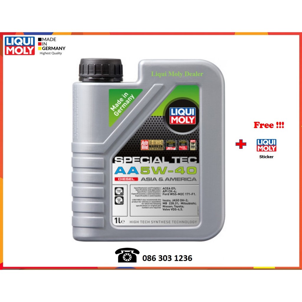 Liqui Moly น้ำมันเครื่อง Special Tec AA 5W-40 Diesel 1L.