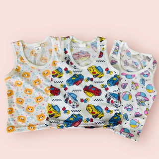 (เซ็ท4ตัว)เสื้อกล้าม เสื้อแขนกุด เสื้อเด็กแรกเกิด เด็ก1,2,3ขวบ