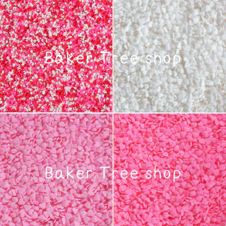Baker Tree สปริงเคิลน้ำตาล สำหรับโรย หรือ ตกแต่งขนม 25/50/100 กรัม (Confetti Sprinkles for cake decoration)
