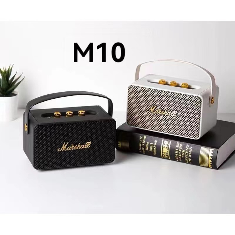 ซื้อ ลำโพงบลูทูธ รุ่น M10แบบไร้สายและบลูทูธ มีปุ่มปรับ 3 ระดับ เสียงดี คุณภาพดี ลำโพงแบบพกพา