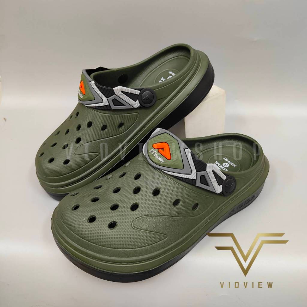 VIDVIEW !!ลดสนั่น!! แนะนำลด 1 ไซส์ รองเท้าหัวโตชาย Adda 5TD38 เบอร์ 40-44 แบบสวม 2density ของแท้!!