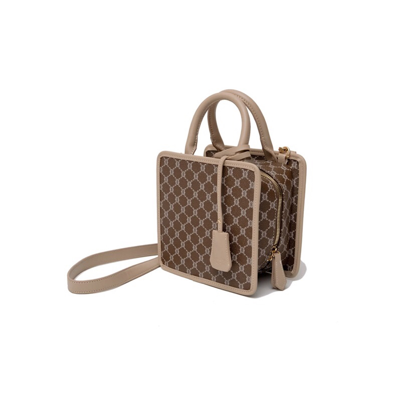 ALTROSE from Japan Square Monogram Boston Shoulder Bag