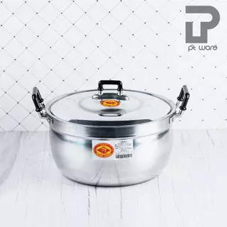 หม้อหุงข้าว หม้อแกง หม้อชุด หม้ออลูมิเนียม ตราหัวม้า ขนาด 22-26 cm (ยกชุด3ใบ)