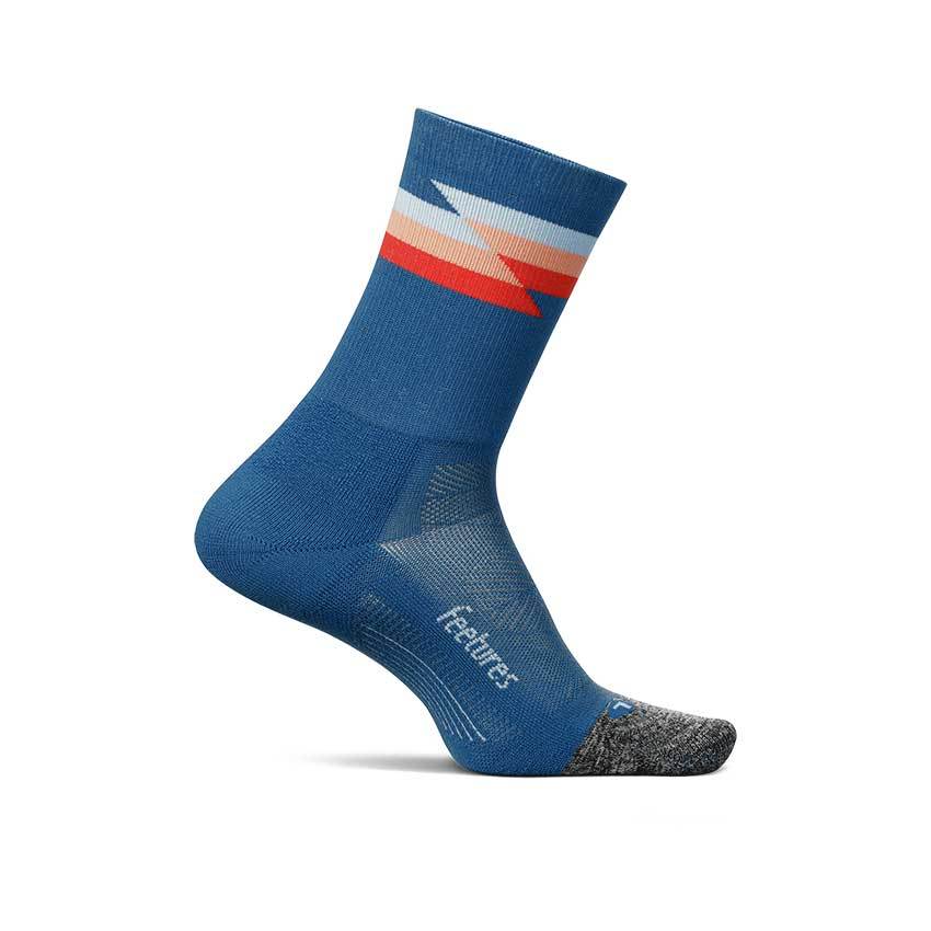 Feetures Elite/Trail Mini Crew ถุงเท้าวิ่งมาราธอน ขายดีอันดับหนึ่งในอเมริกา กระชับ ระบายอากาศดีสุด (รับประกัน 1 ปี)