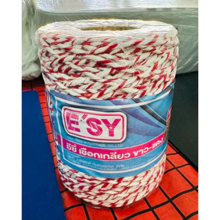 เชือกขาวแดง ESY เชือกเกลียว มัด มัดพัสดุ ห่อไปรษณีย์ ยาว 25/100/200 เมตร เชือก US.Station