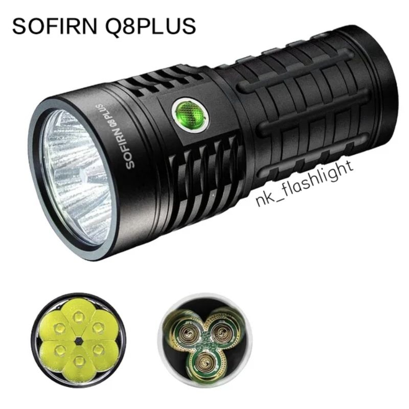 Sofirn Q8Plus Most Powerful 16000lm Flashlight 6* XHP50B LED 21700*3Rechargeable Torch with Power Ba