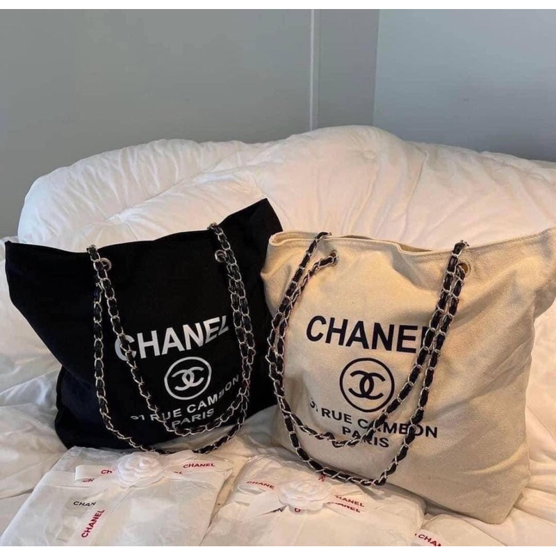 กระเป๋าผ้า Chanel 👜🤎