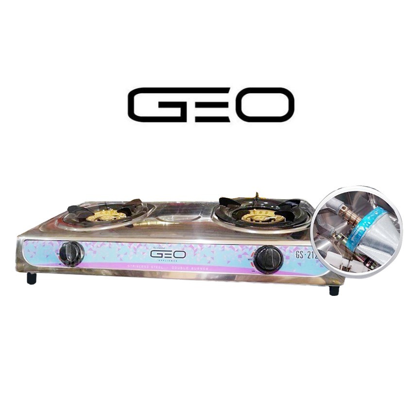 GEO เตาแก๊ส สเตนเลส 2 หัว GS-2120