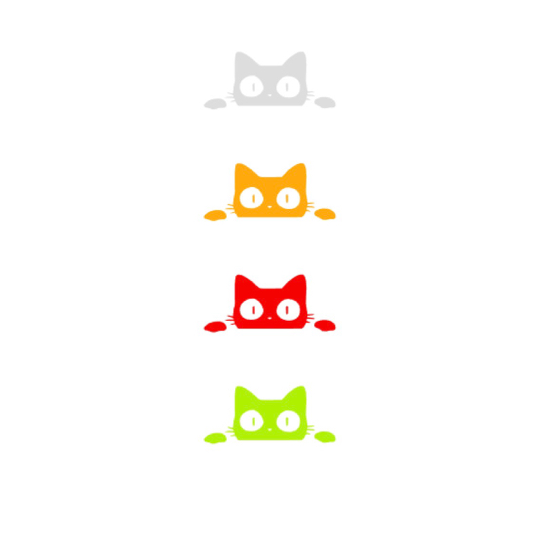 📌สติกเกอร์ธรรมดาPVCกันน้ำ #ตกแต่งรถ😼น้องแมว