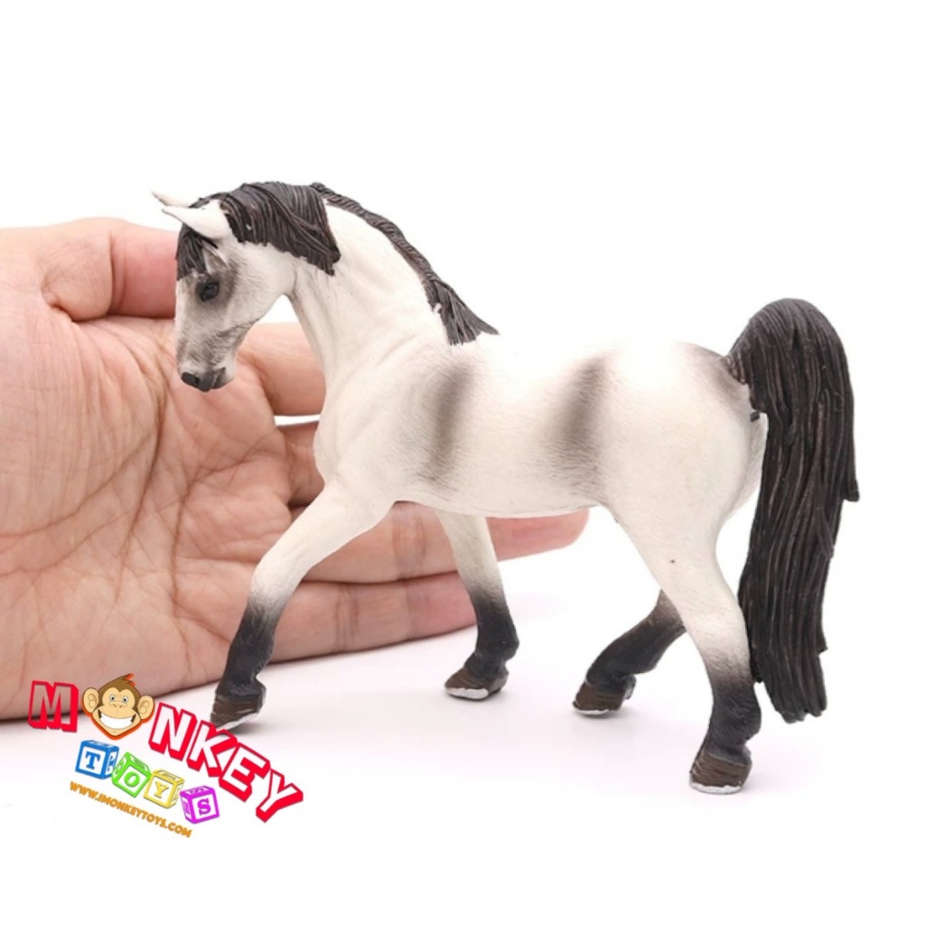 Monkey Toys - โมเดลสัตว์ ม้า Tennessee ขาว ขนาด 13.00 CM (จากหาดใหญ่)