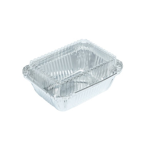 ถาดฟอยล์เหลี่ยม SS (4005) พร้อมฝา (5ชุด/แพ็ค) หยกออนไลน์