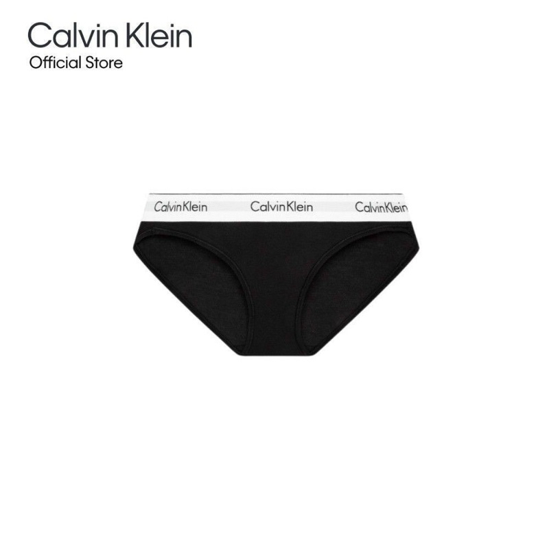 Calvin Klein แท้ กางเกงชั้นในผู้หญิง Modern Cotton Bikini รุ่น F3787AD 001 - สีดำ Size S