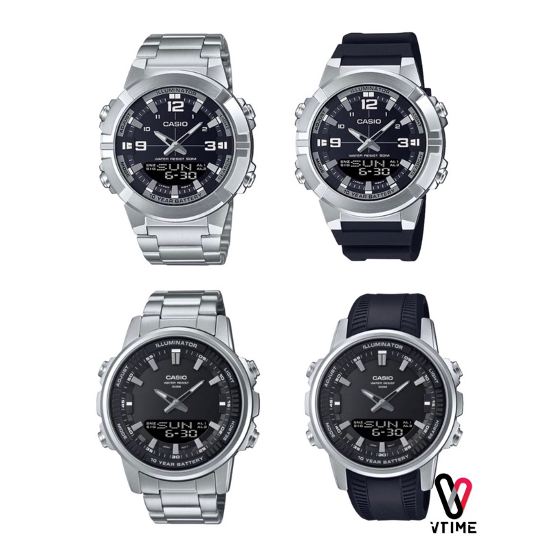 CASIO นาฬิกาข้อมือ รุ่น AMW-870D-1A | AMW-870-1A  |AMW-880-1A |AMW-880D-1A | AMW-880D-2A2 | AMW-880D-9A
