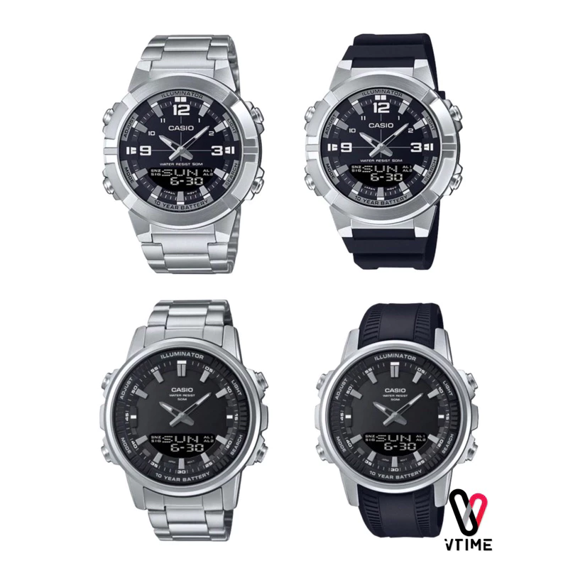 CASIO นาฬิกาข้อมือ รุ่น AMW-870D-1A | AMW-870-1A |AMW-880-1A |AMW-880D-1A | AMW-880D-2A2 | AMW-880D-9A