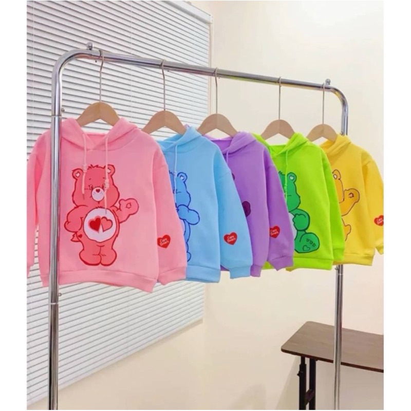 เสื้อแขนยาวเด็กมีฮู้ดน้องหมีแคร์แบร์ พร้อมส่งจากไทย