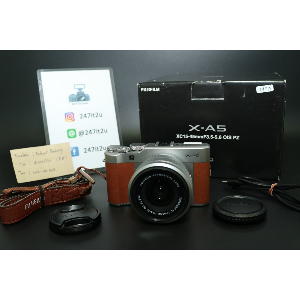 กล้องฟูจิ XA5 มือสอง/เมนูไทย/อุปกรณ์ครบ/มีหลายสี/สอบถามก่อนสั่งซื้อครับ