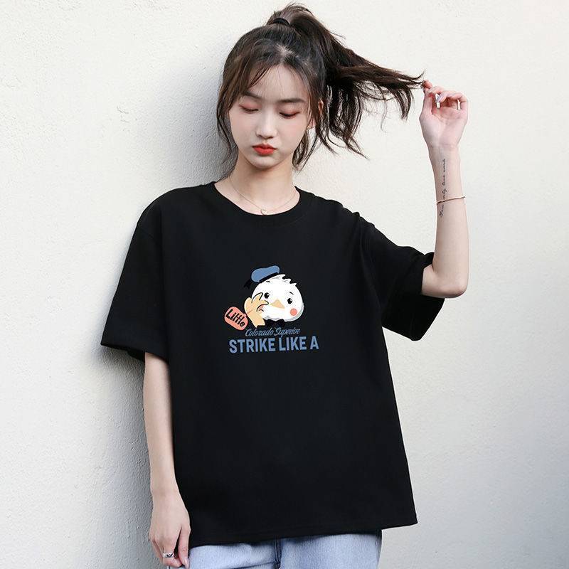เสื้อยืดแขนสั้น คอกลม สกรีนลายน่ารัก ผ้านิ่มใส่สบาย ES52
