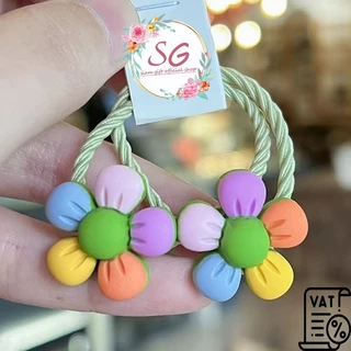 ยางรัดผมผ้ายืด สุ่มสี ยางรัดผมแฟชั่น ราคา/1 เส้น