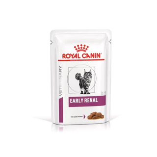 (ยกกล่อง 12 ซอง) Royal Canin Early Renal Pouch (85g/ซอง) อาหารแมวโรคไต ระยะเริ่มต้น อาหารเปียกแมว (Exp.19/06/2027)