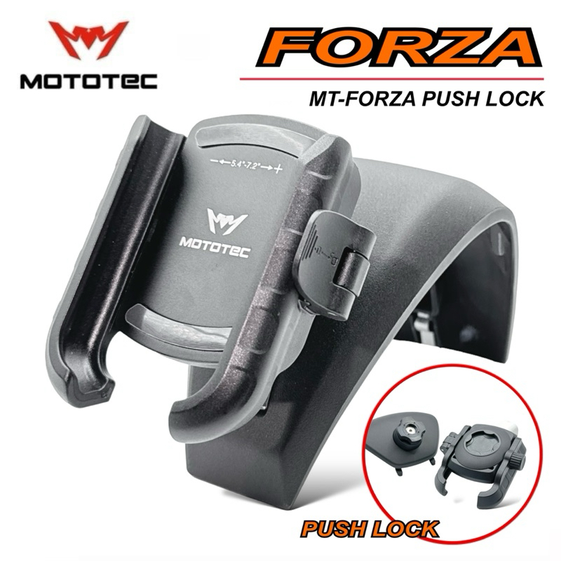 MOTOTEC PUSH LOCK MT-FORZA QD01 ชุดที่จับโทรศัพท์มือถือพร้อมครอบแฮนด์ สำหรับมอเตอร์ไซด์ FORZA350