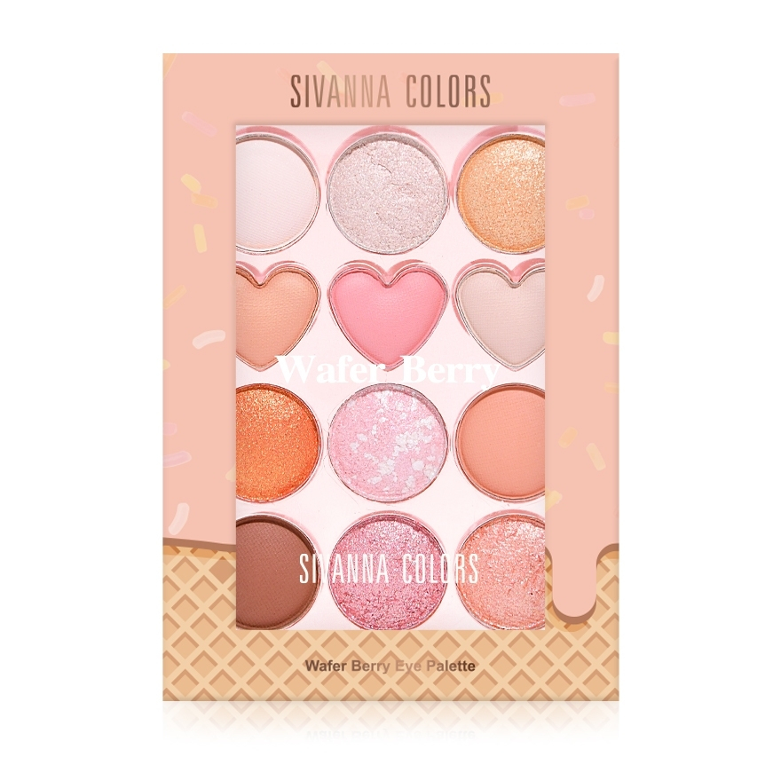 SIVANNA COLORS WAFER BERRY EYE PALETTE : HF635 | ทาตา