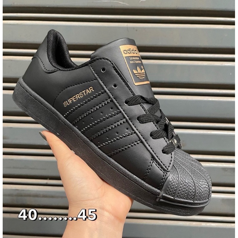 รองเท้าผ้าใบ อาดิดาส(ซุปเปอร์สตาร์)ไซส์ 36-45 สีขาว ป้ายทอง รองเท้าผ้าใบผู้ชาย ผู้หญิง