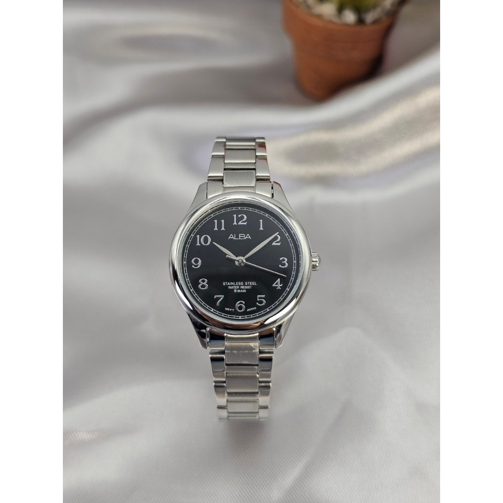 ALBA นาฬิกาข้อมือผู้หญิง รุ่น ARSY87X1 ระบบควอตซ์  ตัวเลขชัดเจน กล่อง-ใบประกัน