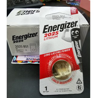 2025 ถ่านกระดุม ถ่านรีโมท ถ่านกระดุมลิเธี่ยม Energizer CR2025 แท้-ประกันศูนย์ไทย ป้ายไทย เอ็นเนอร์ไจเซอร์