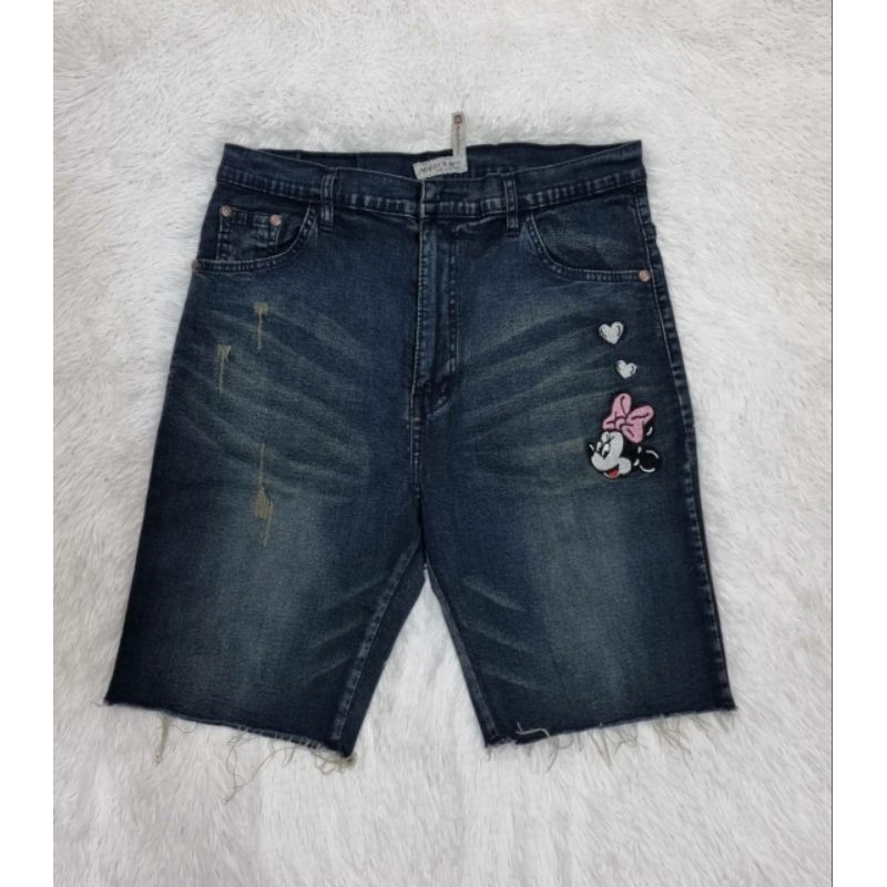 MD jeans กางเกงยีนส์ขา3ส่วน ยีนส์ยืด งานปัก มินนี่ เนื้อผ้าดีมาก เก็บพุง เก็บสะโพกดีมาก