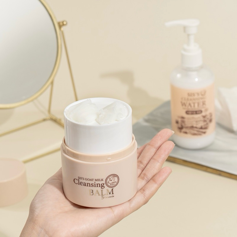 [ลด50%หน้าไลฟ์]คลีนซิ่งนมแพะ Sis คลีนซิ่งบาล์มนมแพะ โทนเนอร์ นมแพะ สูตรอ่อนโยน ล้างสะอาดหมดจด คลีนซิ่งบาล์ม - รูปที่ 3