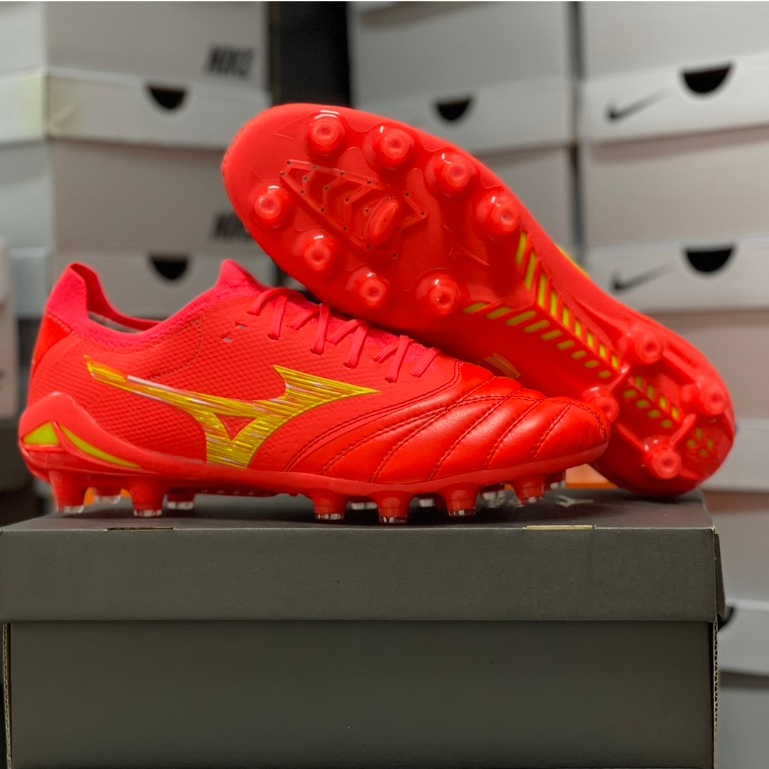 รองเท้าฟุตบอล สตั้ด Mizuno รุ่น MORELIA NEO IV JAPAN สินค้าถ่ายจากงานจริง ใส่ไม่ได้เปลี่ยนได้(ของแถมดันทรง/ถุงผ้า/กล่อง)