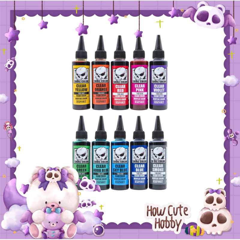 สีพ่นโมเดล Skull Color (Clear Color)