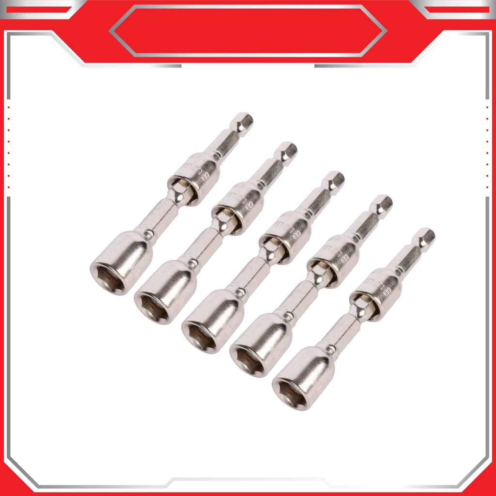 MAKITA บล็อกยิงหลังคา ยกแพ็ค 10 ดอก หัวบล็อกแม่เหล็ก ขนาด 8 มิล สุดค้ม - รูปที่ 2