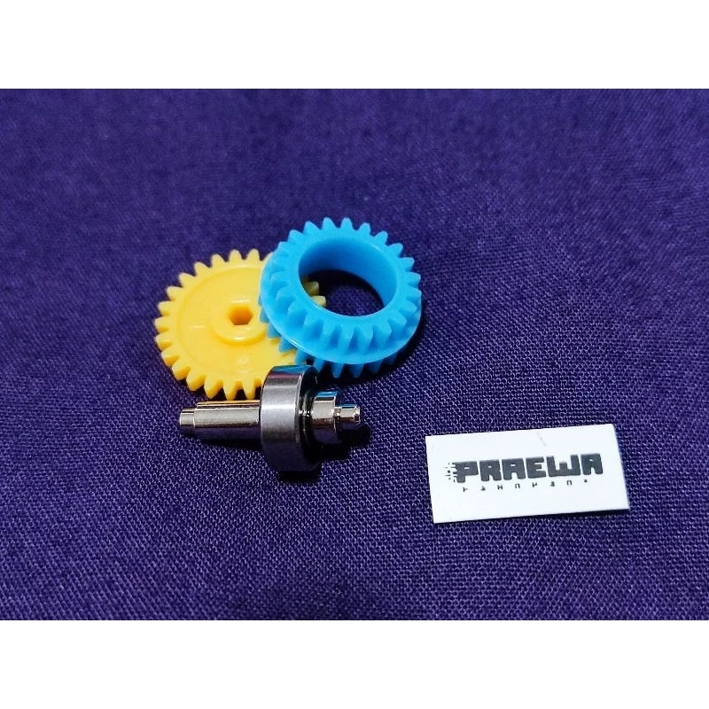 เฟืองซิ่ง หมก 3.5:1 ลูกปืนเดี่ยว 830ฝาดำ งาน CNC ครบชุด ใส่โครง FMA/AR/S2/VS - Mini4WD 830 Modified Super Speed Gear Set
