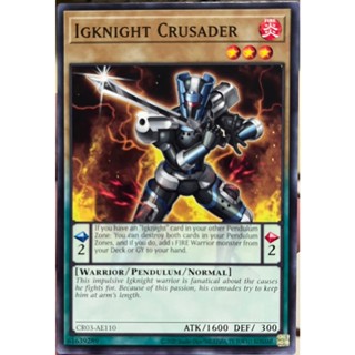 Yugioh Asia-Eng [CR03-AE110] Igknight Crusader (Common) การ์…