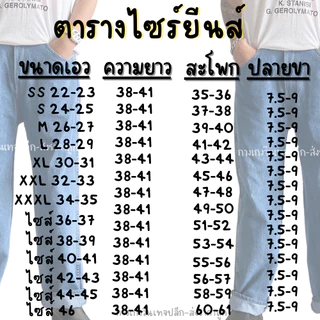 ยีนส์ช่าง ยีนส์ทรงช่าง ยีนส์กระบอก ขากระบอก