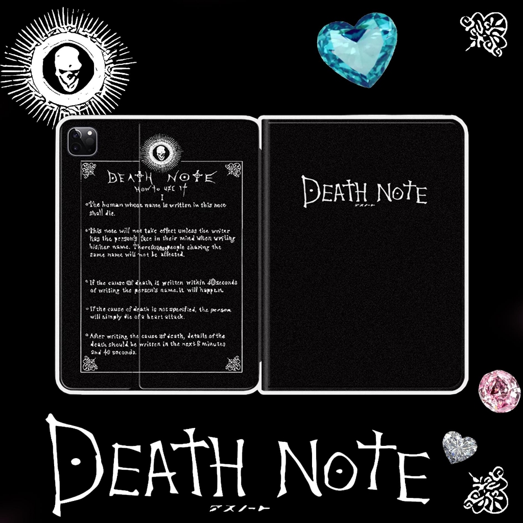 🔥พร้อมส่ง🔥 เคสไอแพด Death Note Air6 Gen11 Air8 11/13 Gen12 Air7 ที่ใส่ปากกา เคส ipad Gen8 Gen6 Gen10