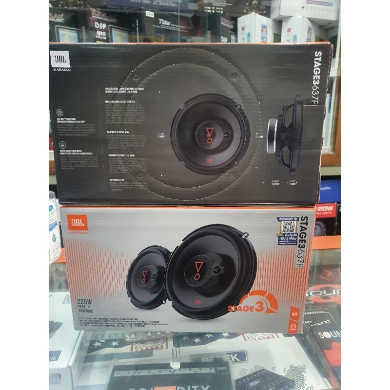 สินค้าแท้รับประกัน JBL STAGE3 637F ลำโพงติดรถขนาด 6.5" 3 ทาง แบบแกนร่วม