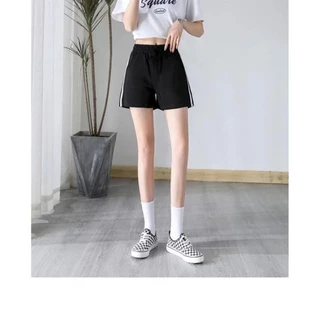 💕พร้อมส่ง🚀(M-5XL) กางเกงขาสั้นผู้หญิง กางเกงวอร์มใส่สบาย มีกระเป๋าทั้งสองด้าน
